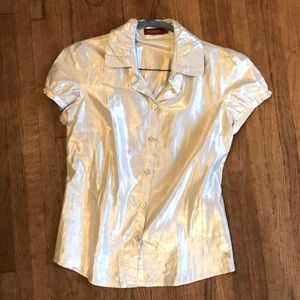 Metallic Burberry button-down